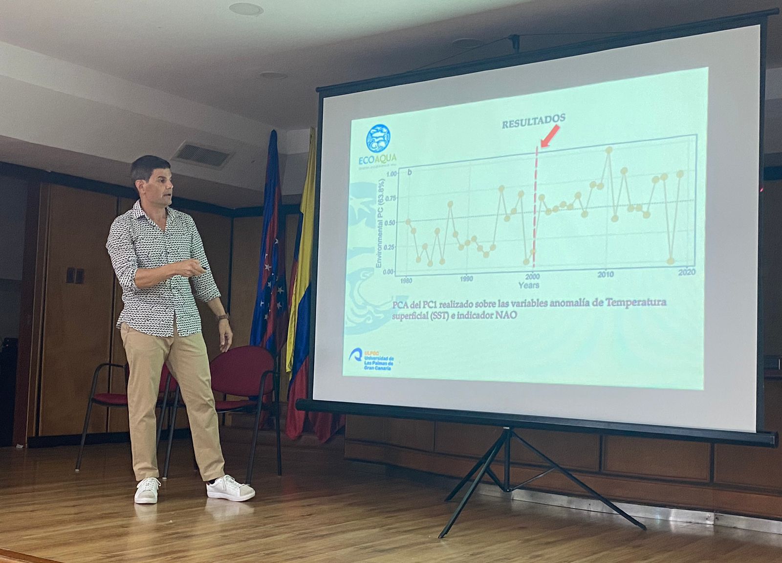 ECOAQUA explains at SENALMAR the need to integrate the climate change variable in the fisheries sector 